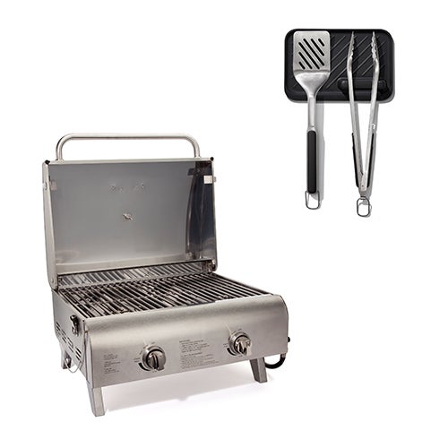 Tabletop Gas Grill Cooking Set_0