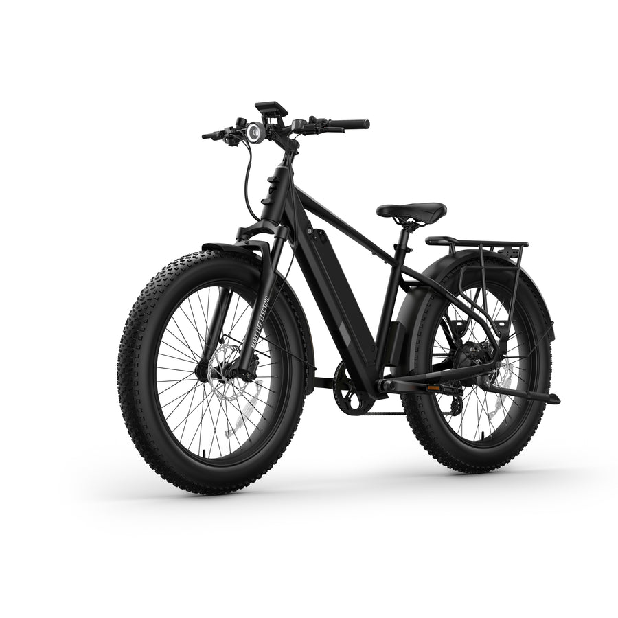 NIU - BQi Fat Tire eBike w/ up to 60 miles Max Operating Range and 28 MPH Max Speed - Black_0