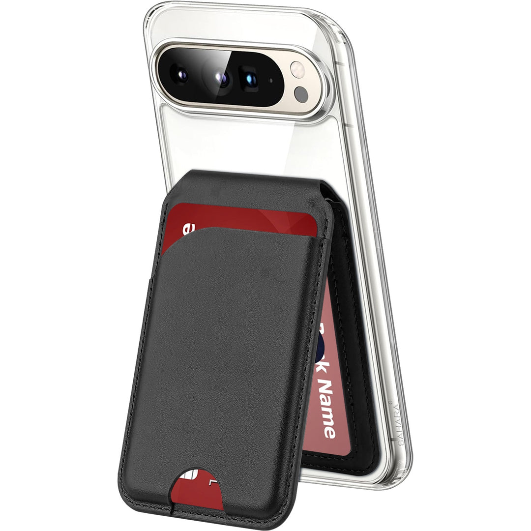 SaharaCase - Venture Series Wallet Case for Google Pixel 9 Pro XL - Clear/Scorpion Black_0