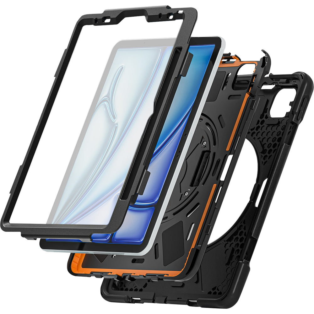 SaharaCase - Raider-X Series Heavy-Duty Case for Apple iPad Air (M2) 11" 2024 - Scorpion Black_1