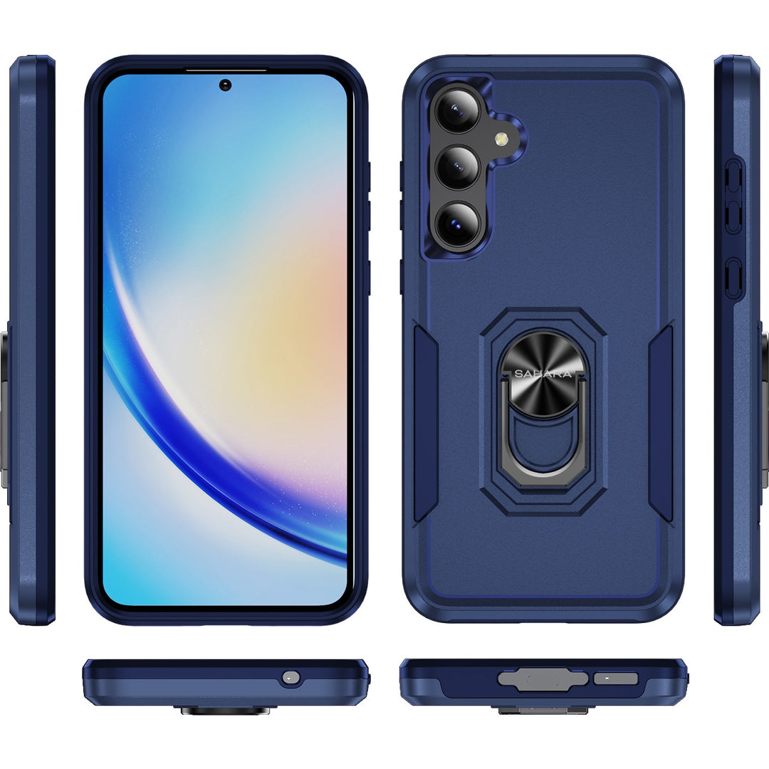 SaharaCase - Raider Series Kickstand Case for Samsung Galaxy A35 5G - Desert Blue_2