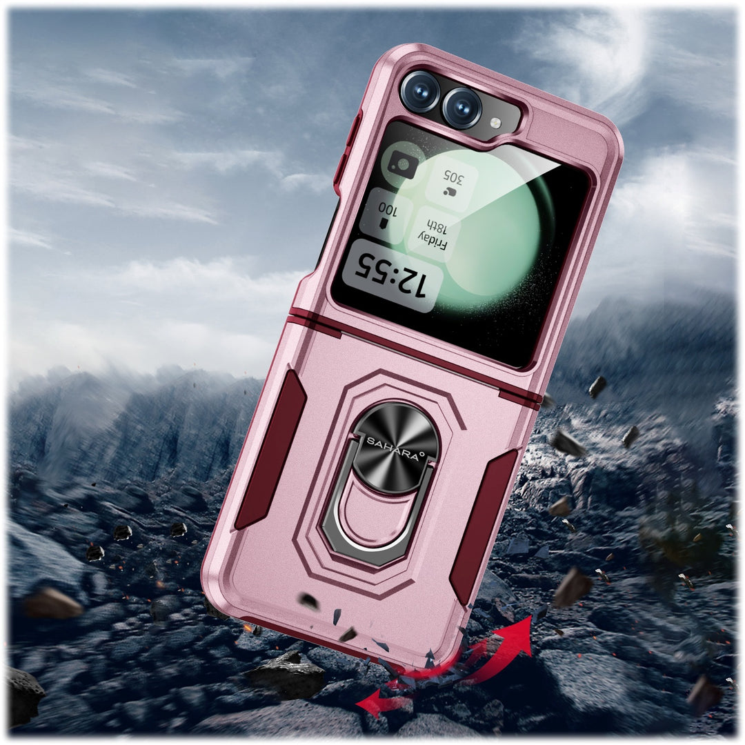 SaharaCase - Raider Series Kickstand Case for Samsung Galaxy Z Flip6 - Desert Rose_5