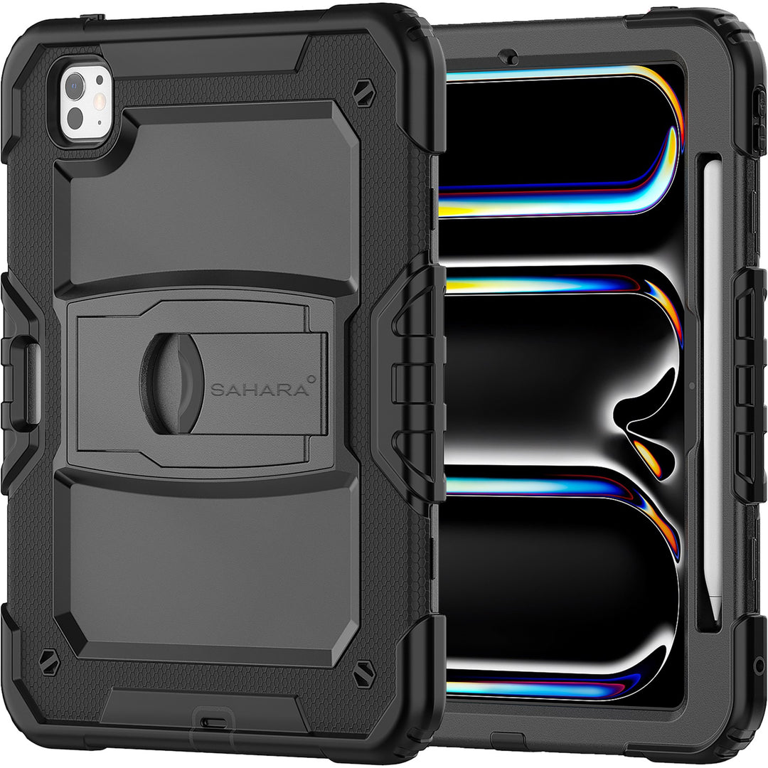 SaharaCase - Raider Series Heavy-Duty Case for Apple iPad Pro (M4) 11" 2024 - Scorpion Black_0