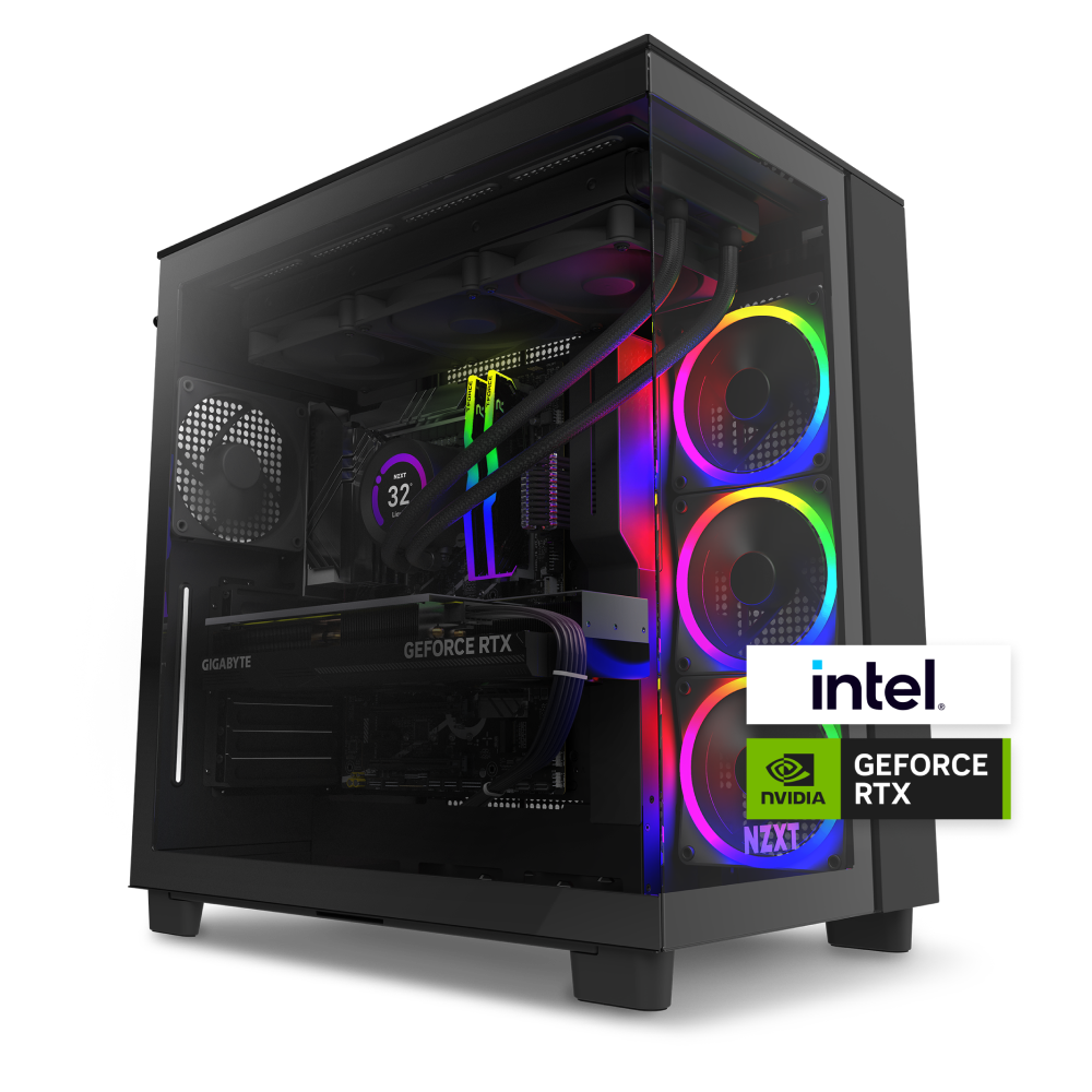 NZXT Player: Three Gaming Desktop - Intel Core i9-14900KF - 64 GB RAM - NVIDIA GeForce RTX 4080 Super - 2TB NVMe SSD - Black_0