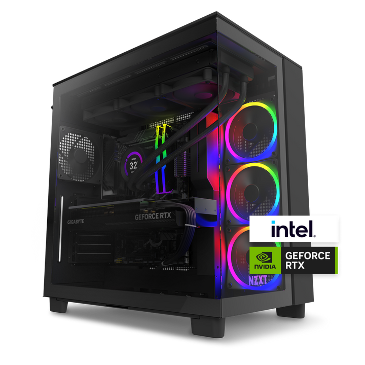 NZXT Player: Three Gaming Desktop - Intel Core i9-14900KF - 64 GB RAM - NVIDIA GeForce RTX 4080 Super - 2TB NVMe SSD - Black_0