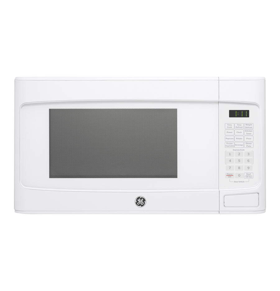 GE - 1.1 Cu. Ft. Countertop Microwave with Convenience Cooking Controls - White_0