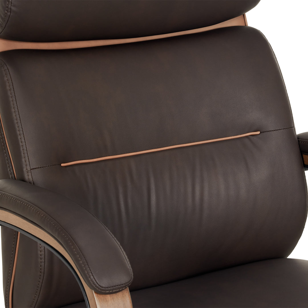 Finch Neo Two Retro-Modern Mid-Back Office Chair - Brown_4