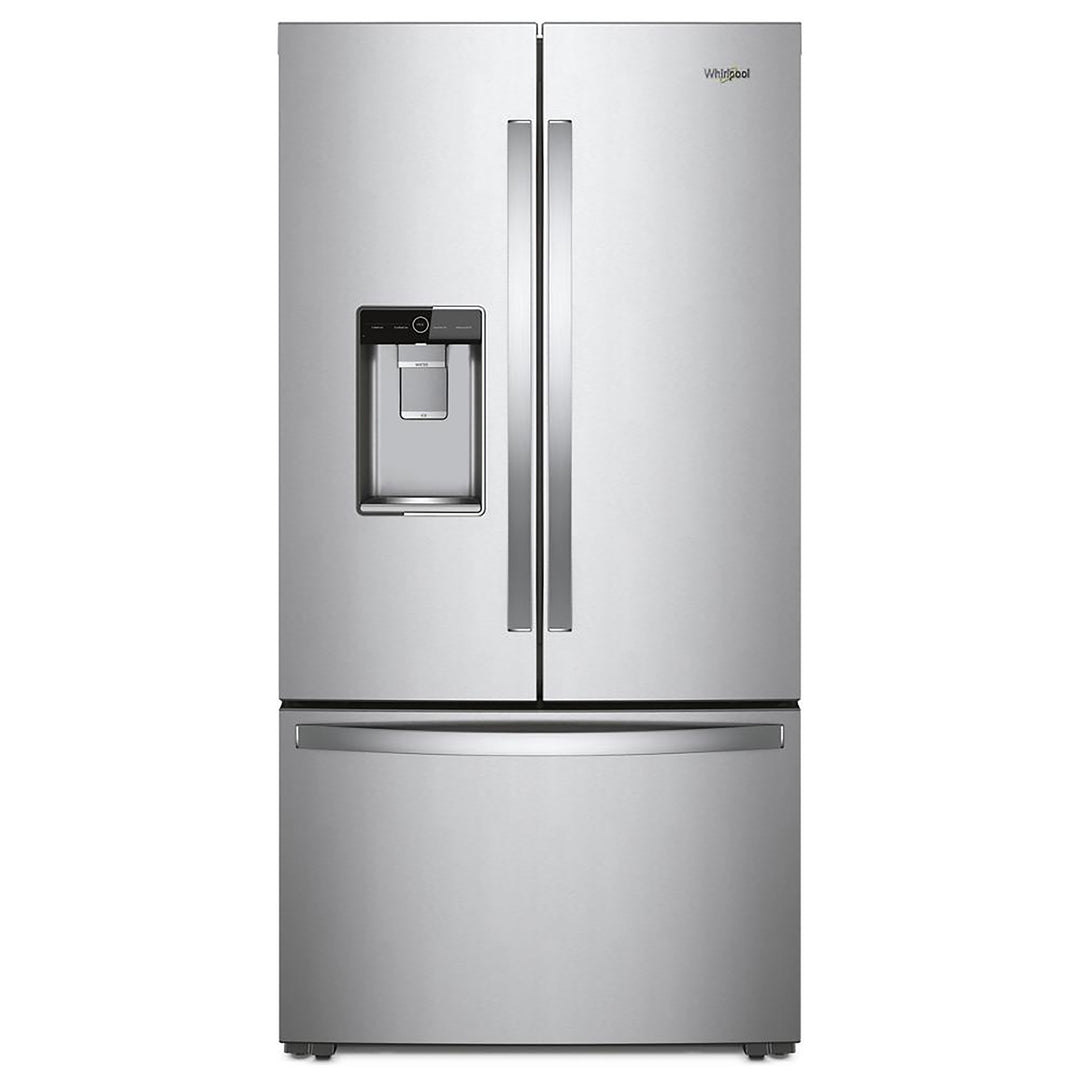 Whirlpool - 23.8 Cu. Ft. French Door Smart Refrigerator with Auto-Humidity Crispers - Stainless Steel_0