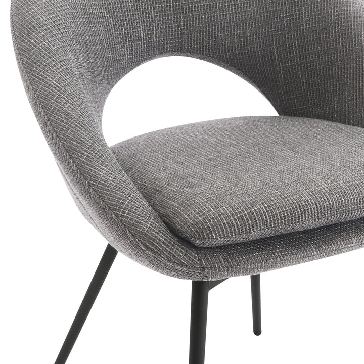 OSP Home Furnishings - Millie Accent /Dining Chair - Charcoal/ Black_5