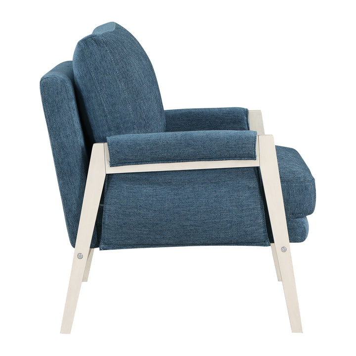 OSP Home Furnishings - Kade Wood Frame Armchair - Navy_2