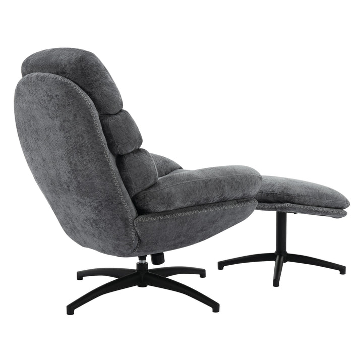 OSP Home Furnishings - Kerry Swivel Lounge Chair & Footrest - Gray_3