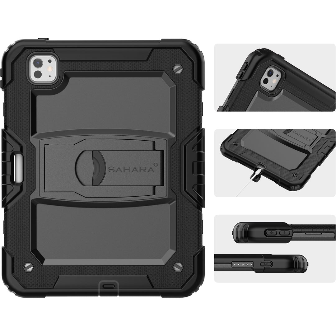 SaharaCase - Raider Series Heavy-Duty Case for Apple iPad Pro (M4) 13" 2024 - Scorpion Black_5