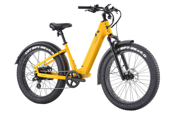 Velotric Nomad 1 Step-Through Fat Tire Ebike with 55 miles Max Range and 25 MPH Max Speed UL Certified- Mango - Mango_1