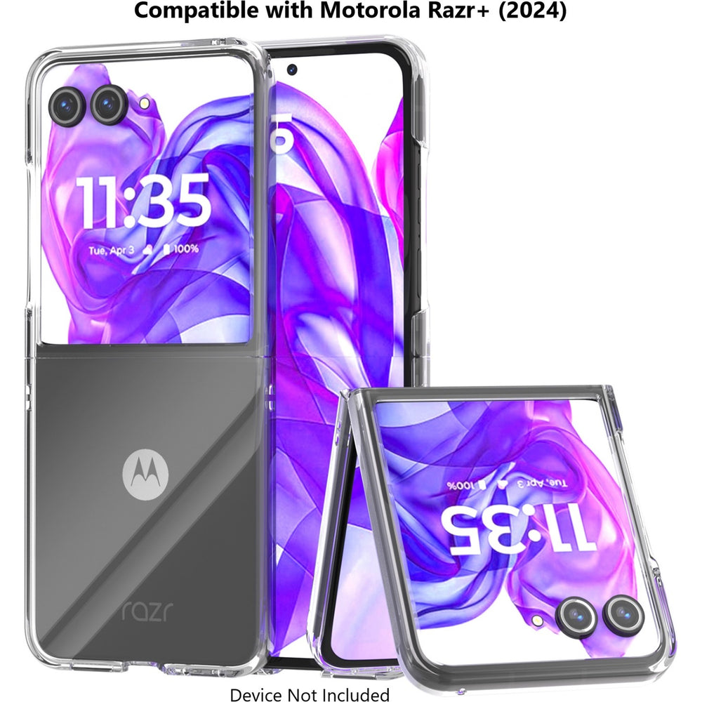 SaharaCase - Venture Series Hard-Shell Case for Motorola Razr+ (2024) - Clear_1