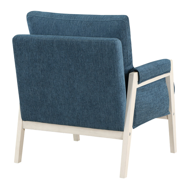 OSP Home Furnishings - Kade Wood Frame Armchair - Navy_3