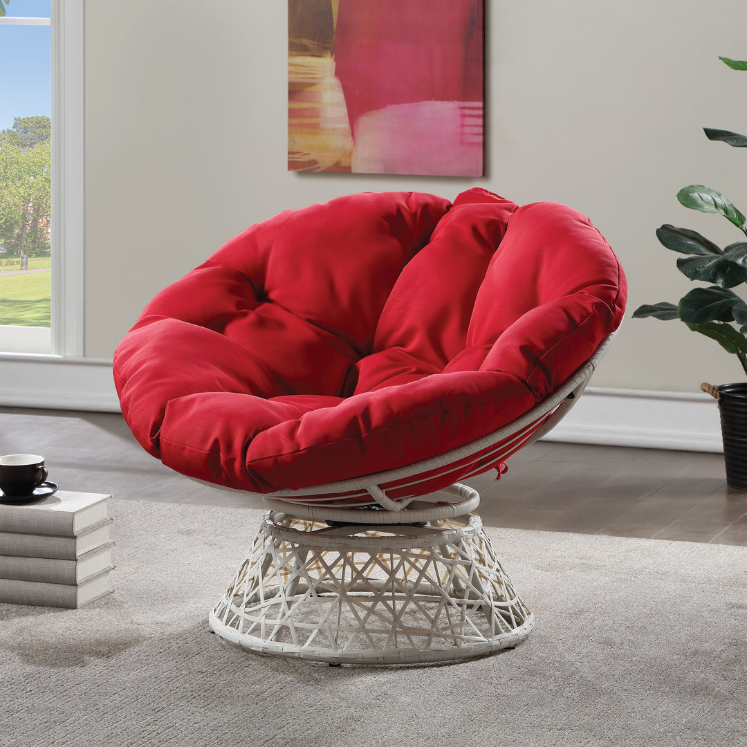 OSP Home Furnishings - Papasan Chair - Red_4