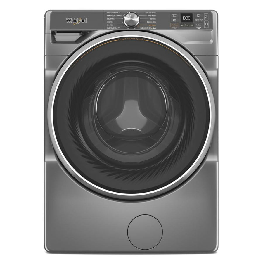 Whirlpool - 5.0 Cu. Ft. Smart Front Load ENERGY STAR® Washer with the FreshFlow™ Vent System - Radient Silver_0