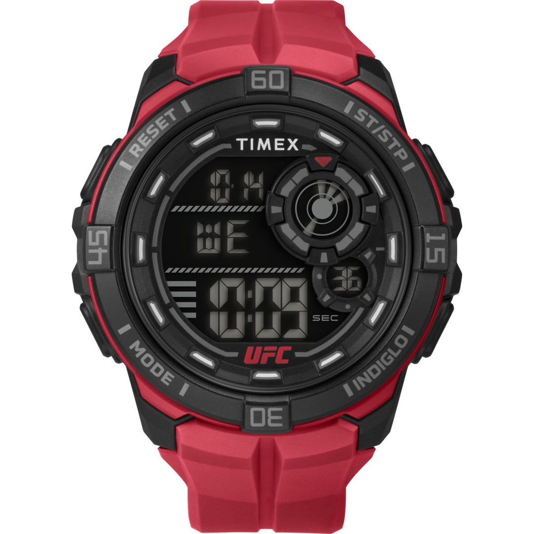 Timex Men's UFC Rush 52mm Watch - Red Strap Digital Dial Black Case - Red_0