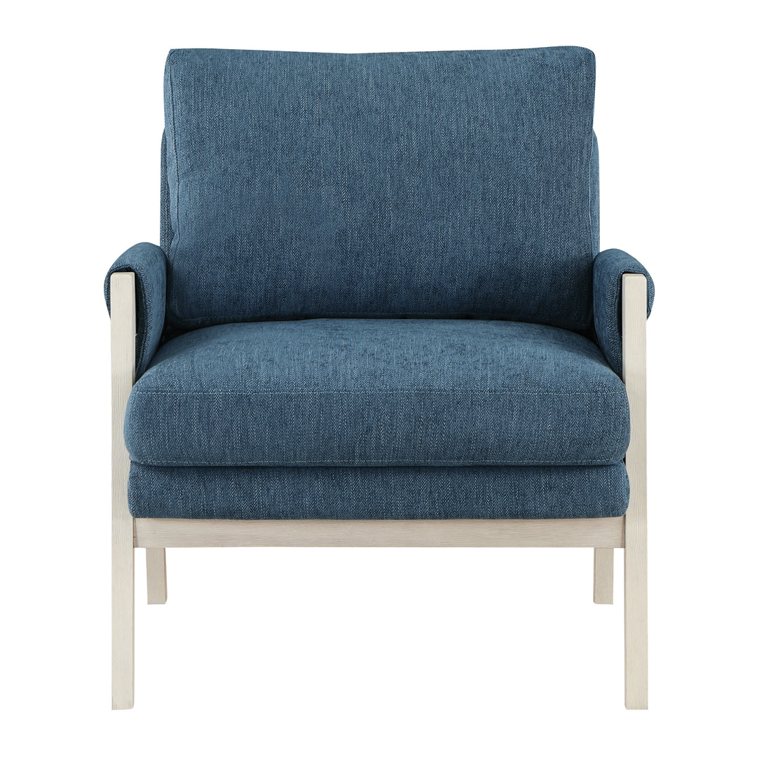 OSP Home Furnishings - Kade Wood Frame Armchair - Navy_0