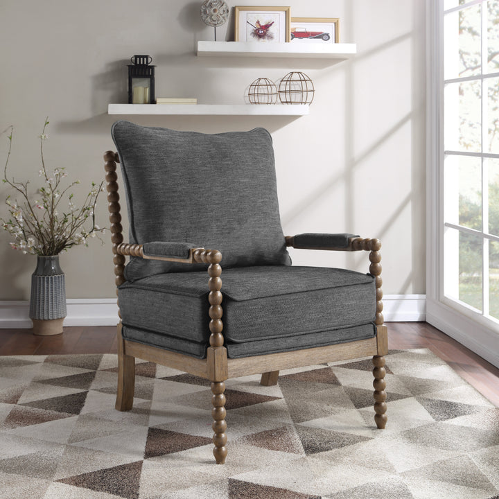 OSP Home Furnishings - Fletcher Spindle Chair - Charcoal_5