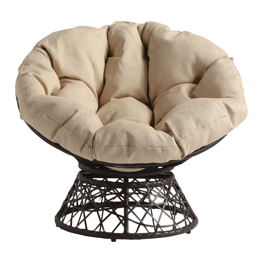 OSP Home Furnishings - Papasan Chair - Cream_0