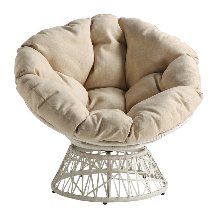 OSP Home Furnishings - Papasan Chair - Cream_0