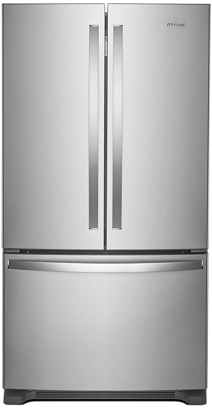 Whirlpool - 25.2 Cu. Ft. French Door Smart Refrigerator with Elevated Deli Drawer - Stainless Steel_0