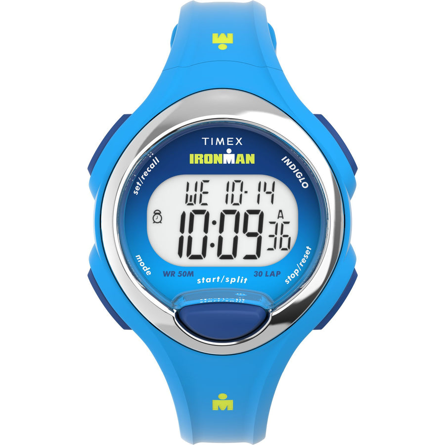 Timex Women's Ironman Essential 30 34mm Watch - Blue Strap Digital Dial Blue Case - Blue_0