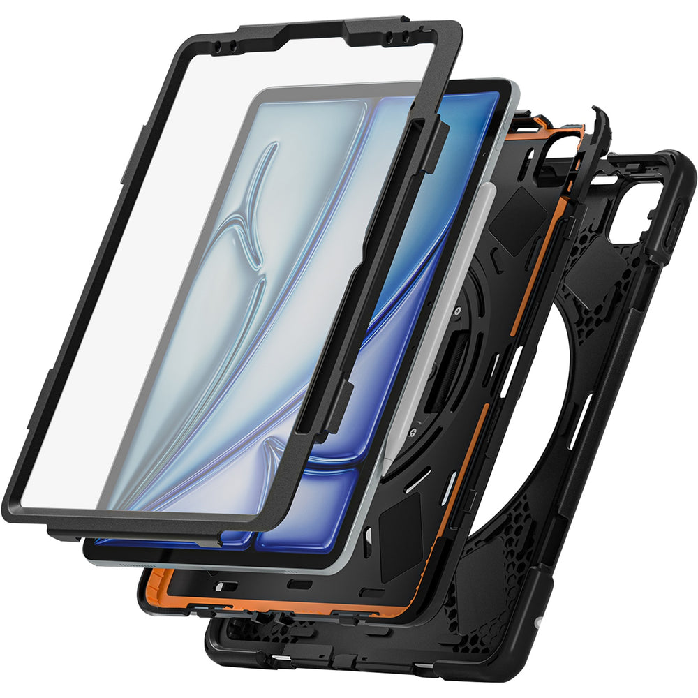 SaharaCase - Raider-X Series Heavy-Duty Case for Apple iPad Air (M2) 13" 2024 - Scorpion Black_1