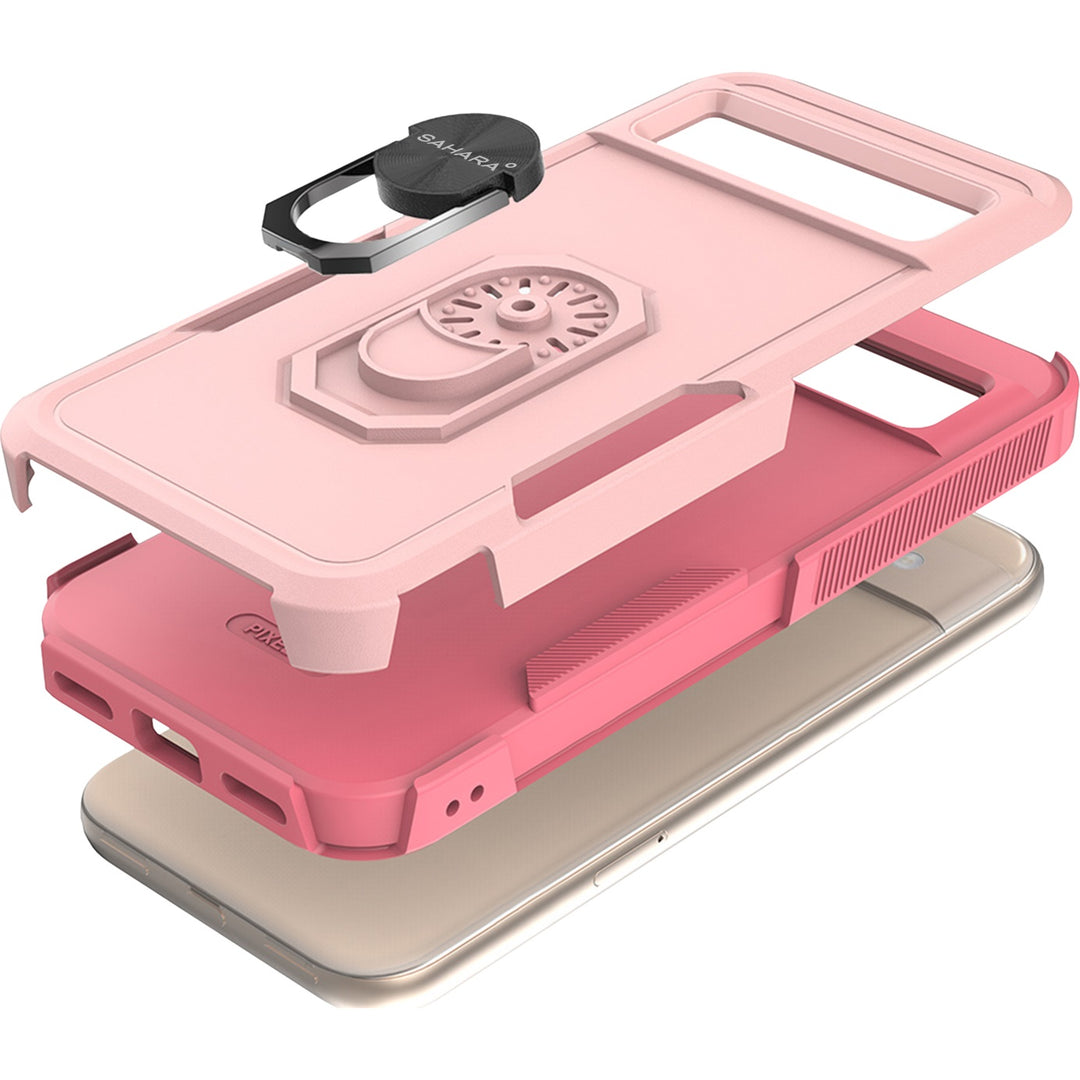 SaharaCase - Raider Series Kickstand Case for Google Pixel 8a - Desert Rose_3