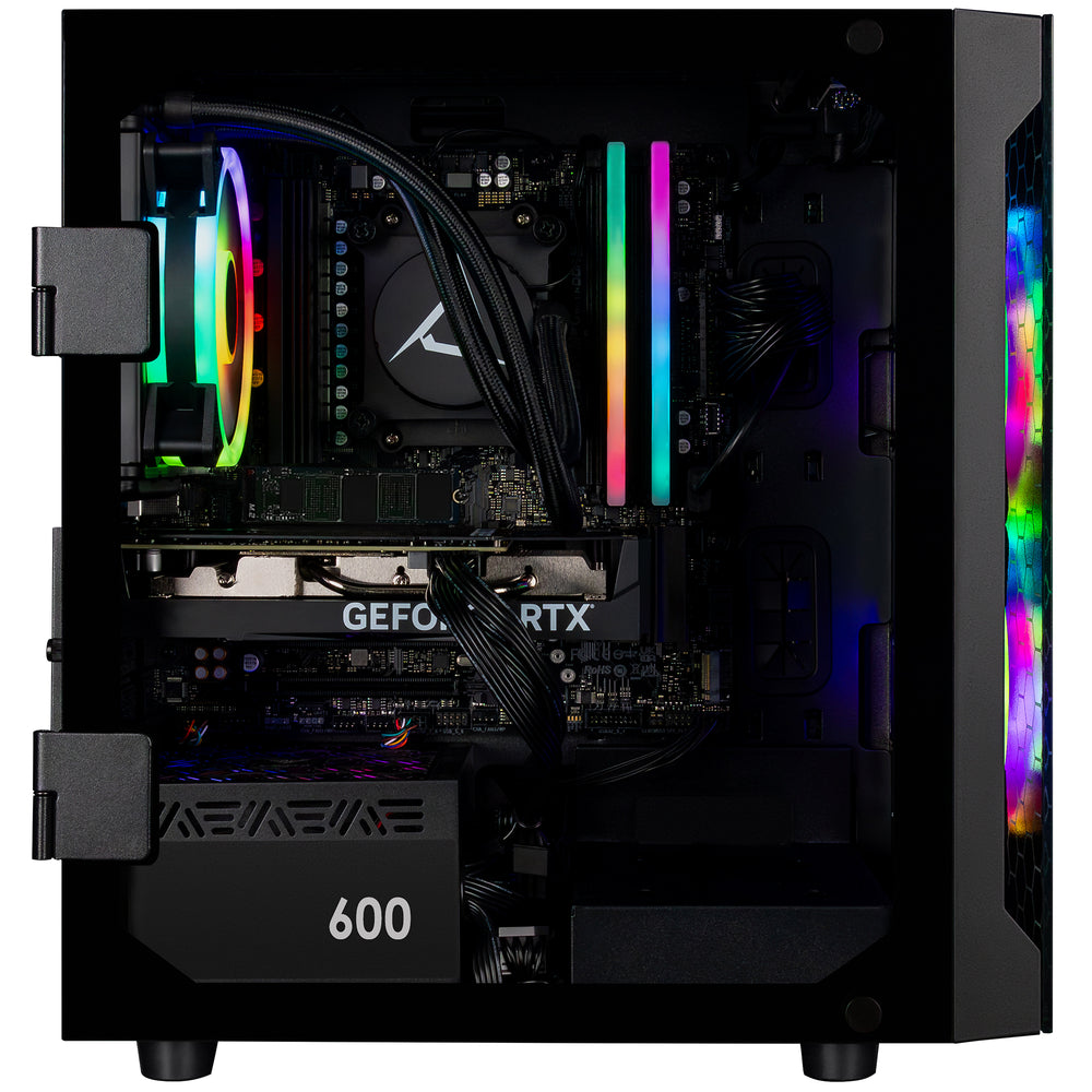 CLX - SET Gaming Desktop - AMD Ryzen 5 9600X - 32GB DDR5 5600 Memory - GeForce RTX 4060 - 1TB NVMe M.2 SSD - Black_1