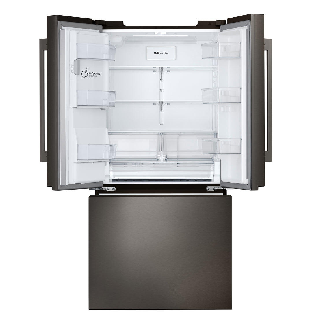 LG - Standard Depth MAX 24.5 Cu. Ft. Smart French Door Refrigerator with Dual Ice - Black Stainless Steel_3