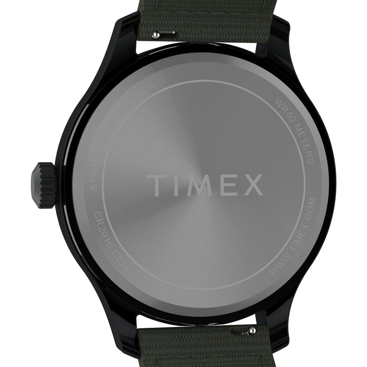 Timex Men's Expedition Field 43mm Watch - Green Strap Green Dial Black Case - Green_1