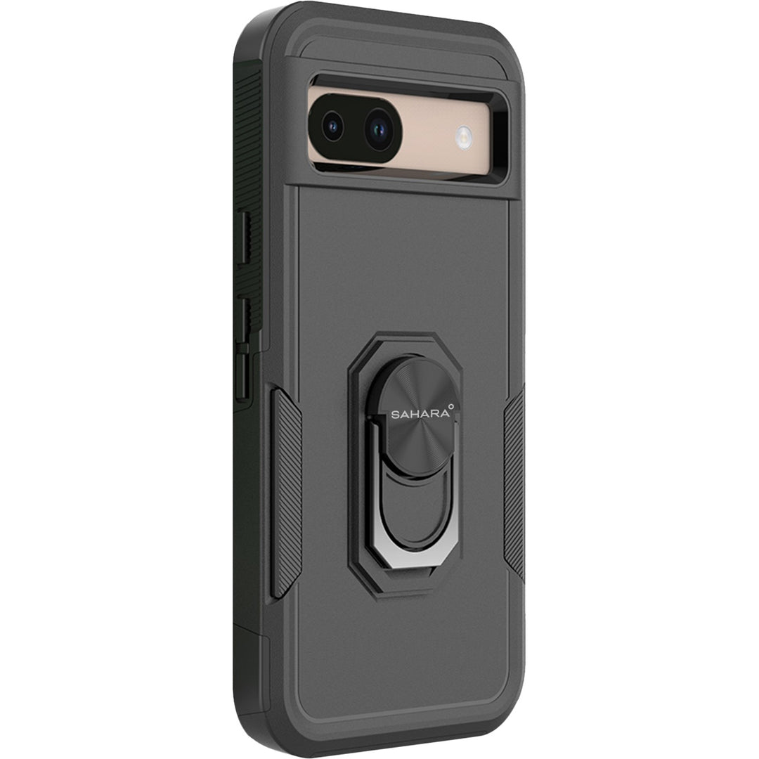 SaharaCase - Raider Series Kickstand Case for Google Pixel 8a - Scorpion Black_0