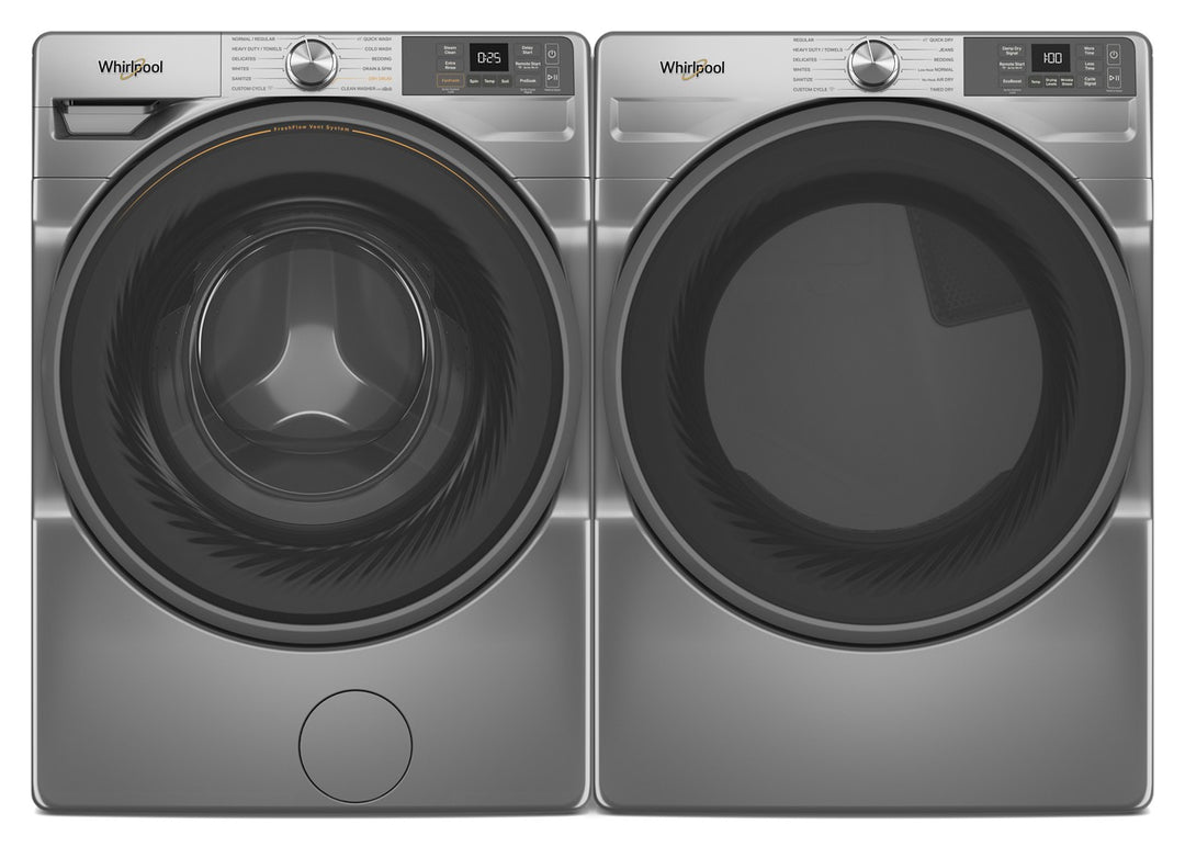 Whirlpool - 4.5 Cu. Ft. High Efficiency Smart Front Load Washer with FreshFlow Vent System - Radiant Silver_7