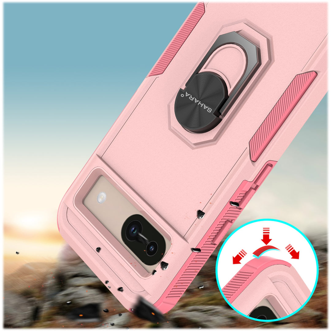 SaharaCase - Raider Series Kickstand Case for Google Pixel 8a - Desert Rose_5