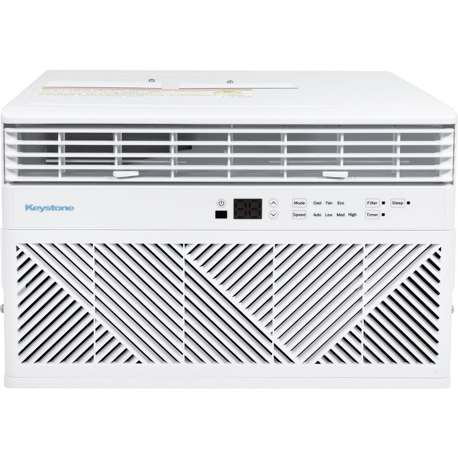 Keystone - 8,000 BTU Window Mounted Air Conditioner with Remote Control - white_0