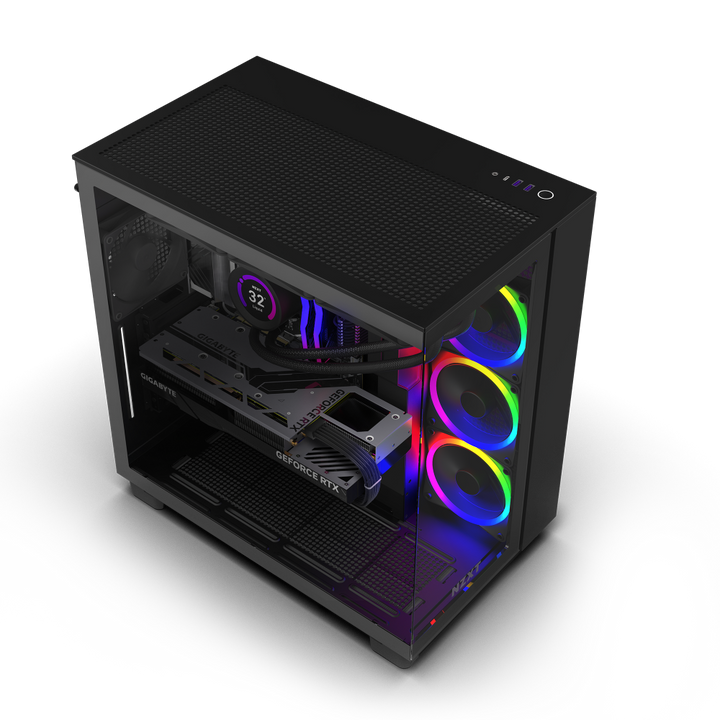 NZXT Player: Three Gaming Desktop - Intel Core i9-14900KF - 64 GB RAM - NVIDIA GeForce RTX 4080 Super - 2TB NVMe SSD - Black_1