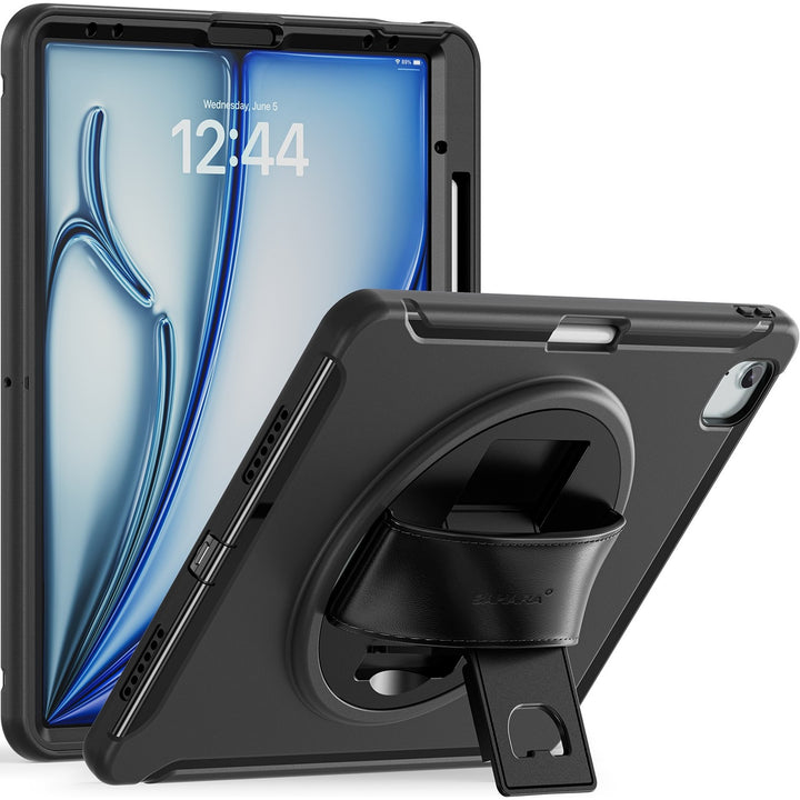 SaharaCase - Raider Series Heavy Duty Case with Hand Strap for Apple iPad Air (M2) 11" 2024 - Scorpion Black_2