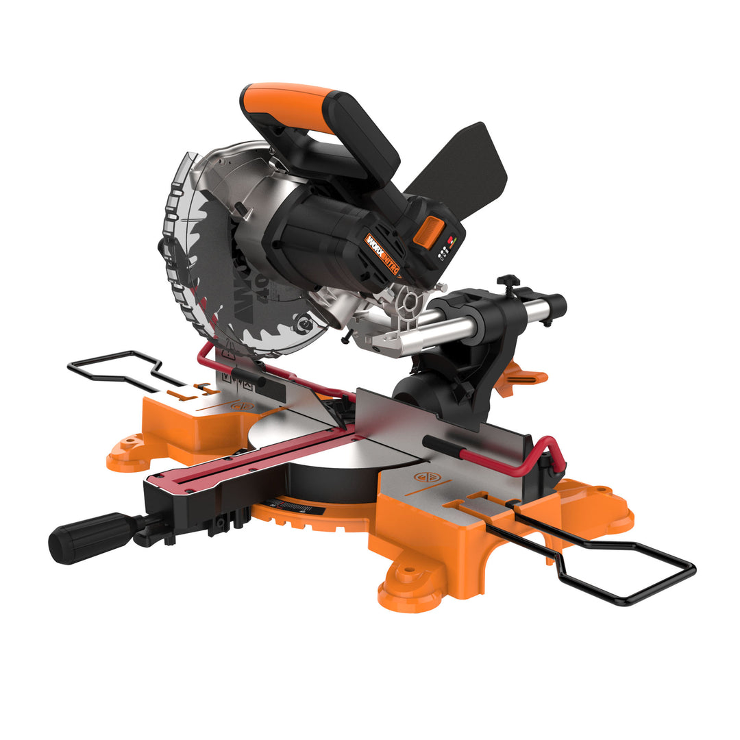 WORX - 20V 7.25" Cordless Compound Miter Saw (1 x 4.0 Ah Battery and 1 x Charger) - Black_3