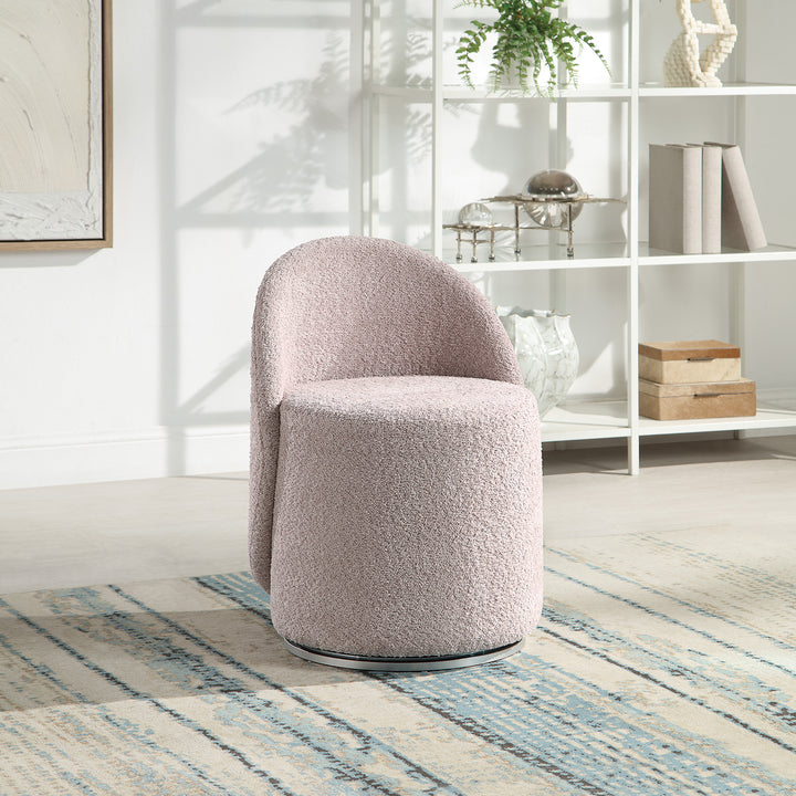 OSP Home Furnishings - Lystra Swivel Vanity Chair - Dusty Rose_4