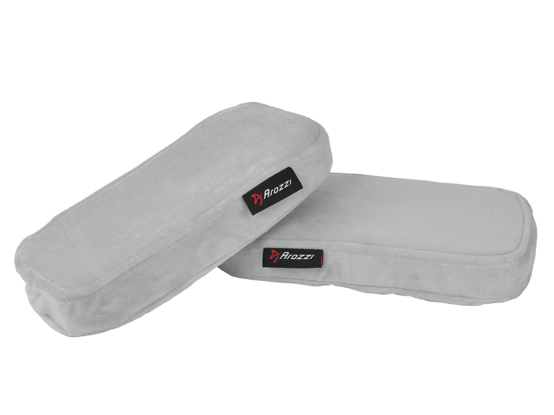 Arozzi - Memory Foam Armrest Pads - Grey_0