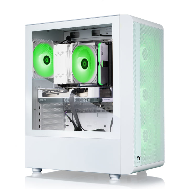 Thermaltake - LCGS Quartz i460 Gaming Desktop Intel Core i5-14400F-16GB DDR5 RAM, NVIDIA GeForce RTX 4060,1TB NVMe M.2 - White_2