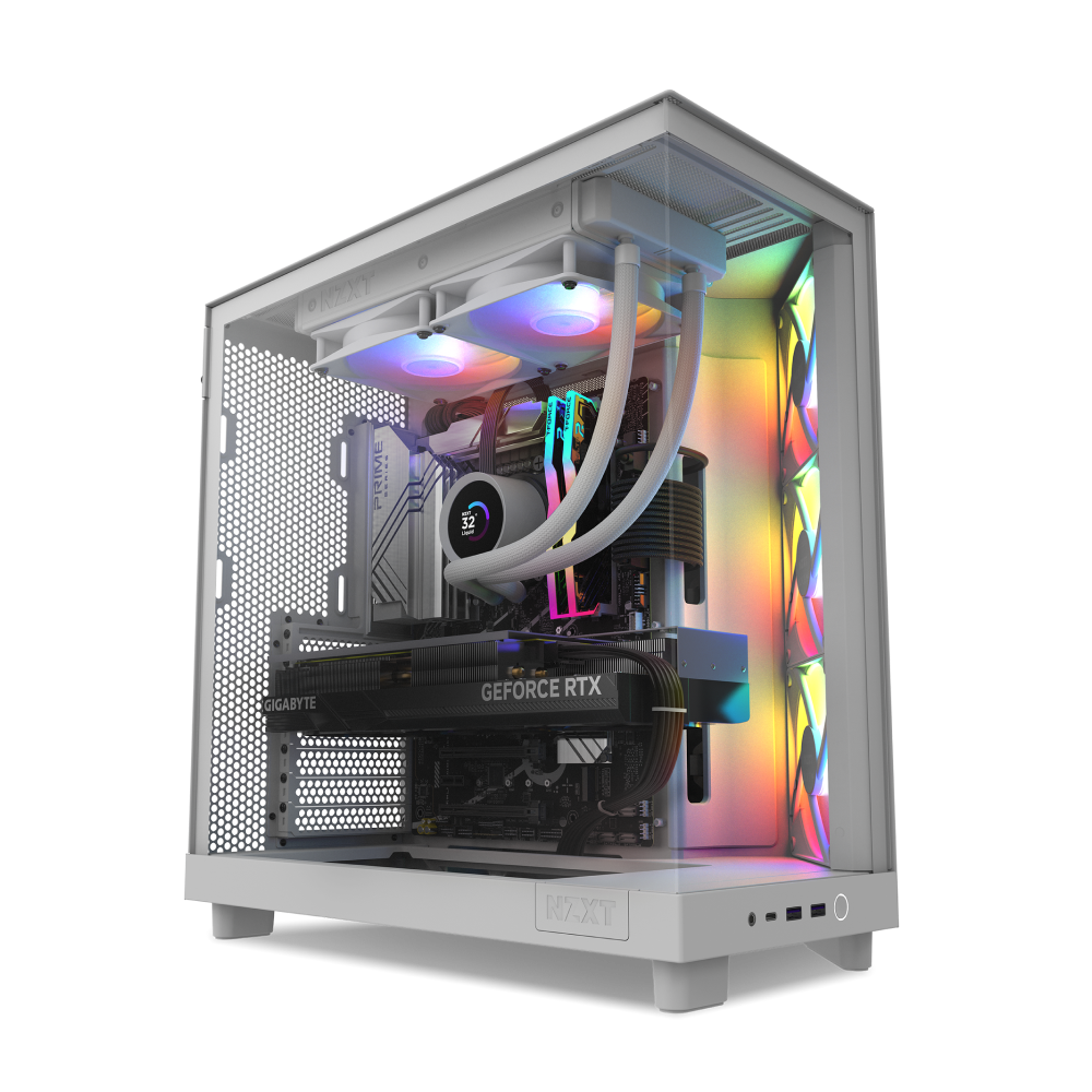 NZXT Player: Two Gaming Desktop - Intel Core i7-14700KF - 32GB RAM - NVIDIA GeForce RTX 4070 Ti Super - 1TB NVMe SSC - White_1