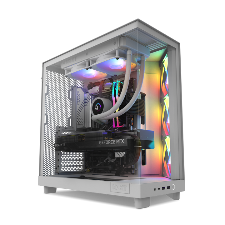 NZXT Player: Two Gaming Desktop - Intel Core i7-14700KF - 32GB RAM - NVIDIA GeForce RTX 4070 Ti Super - 1TB NVMe SSC - White_1