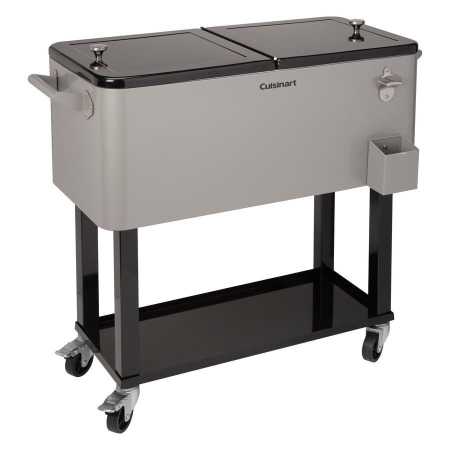 Cuisinart - 80 Qt. Outdoor Cooler Cart - Silver_0