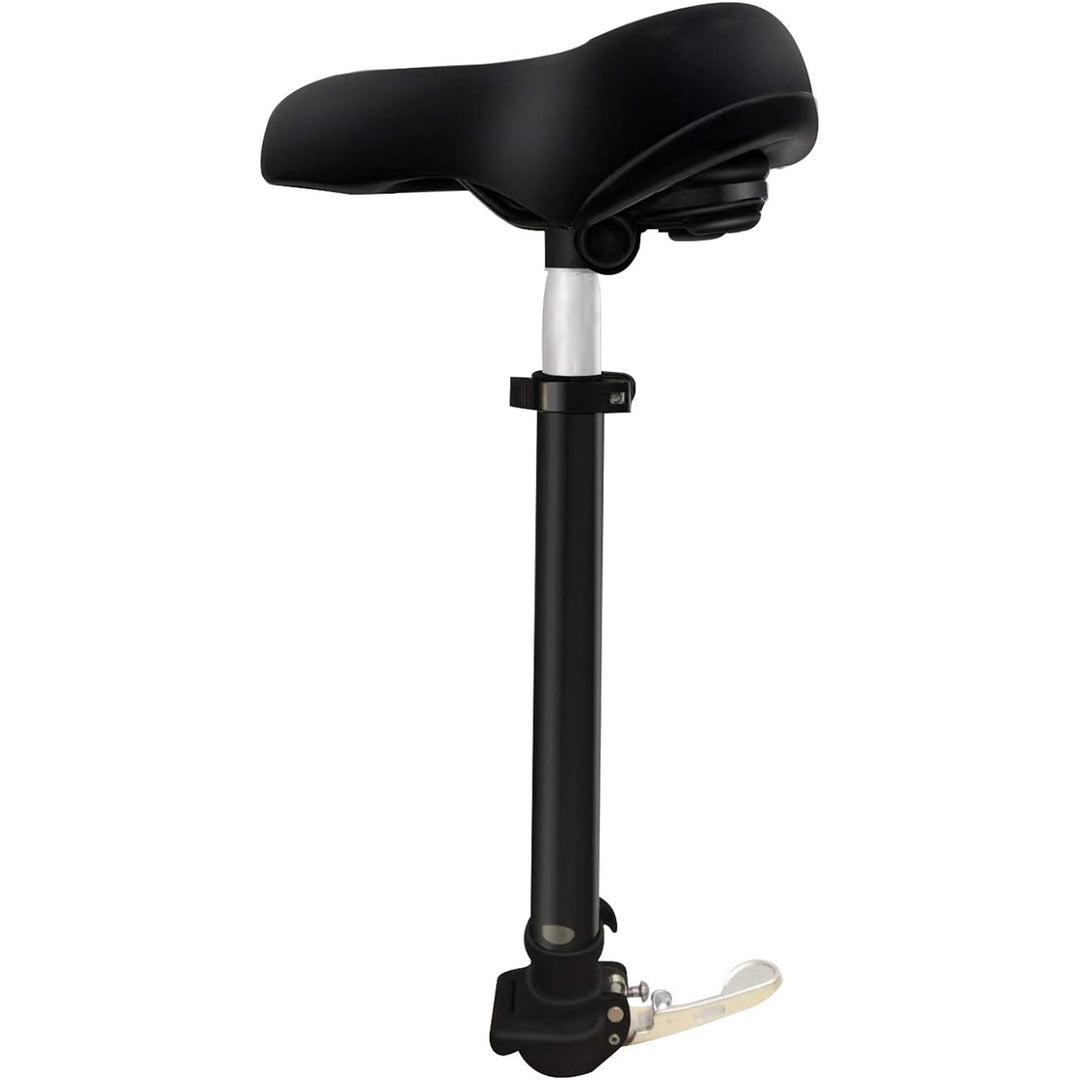 HiBoy - S2 Adjustable Seat and Handlebar for Kick Scooter, Aluminum Rod, Leather Cushion, Fits E-Scooter - Black_0