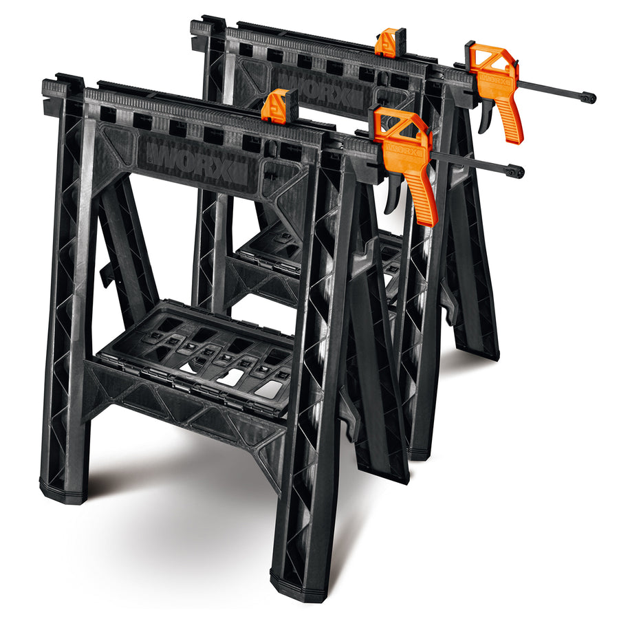 WORX - Clamping Sawhorses with Bar Clamps_0