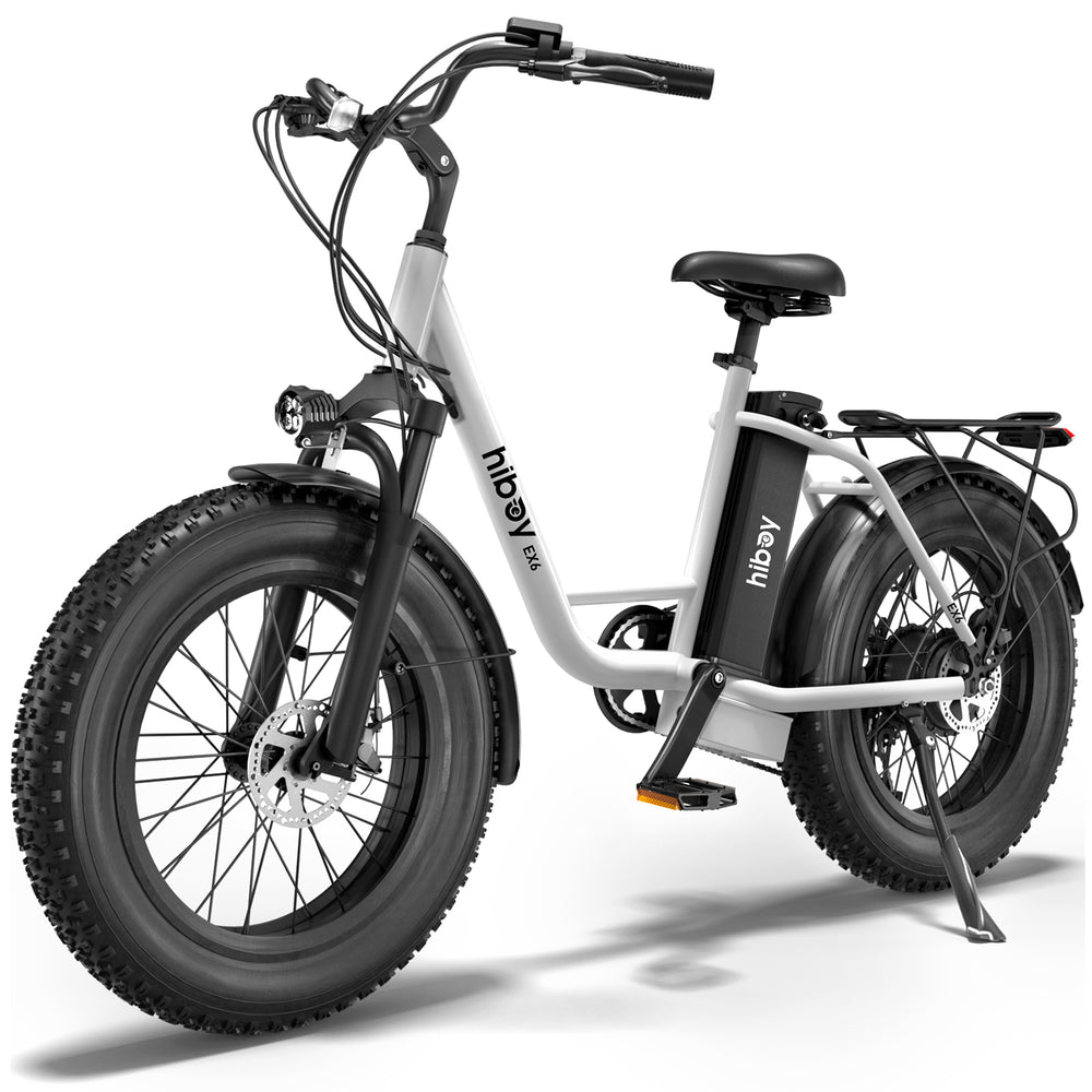 HiBoy - EX6 Electric Bike w/ 75 mi Max Operating Range & 25 mph Max Speed - White_1