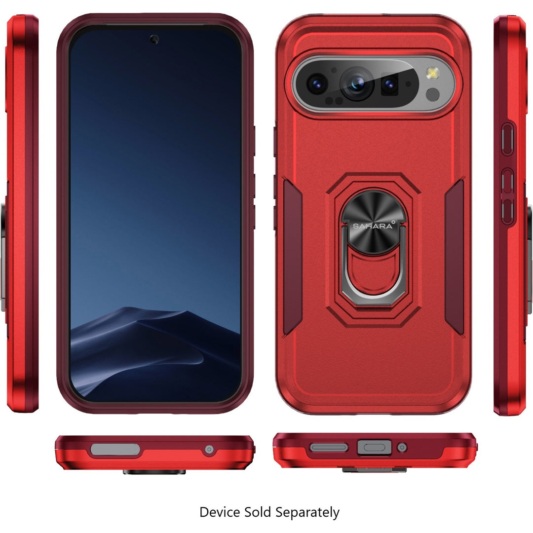 SaharaCase - Raider Series Heavy-Duty Case for Google Pixel 9 Pro XL - Viper Red_2